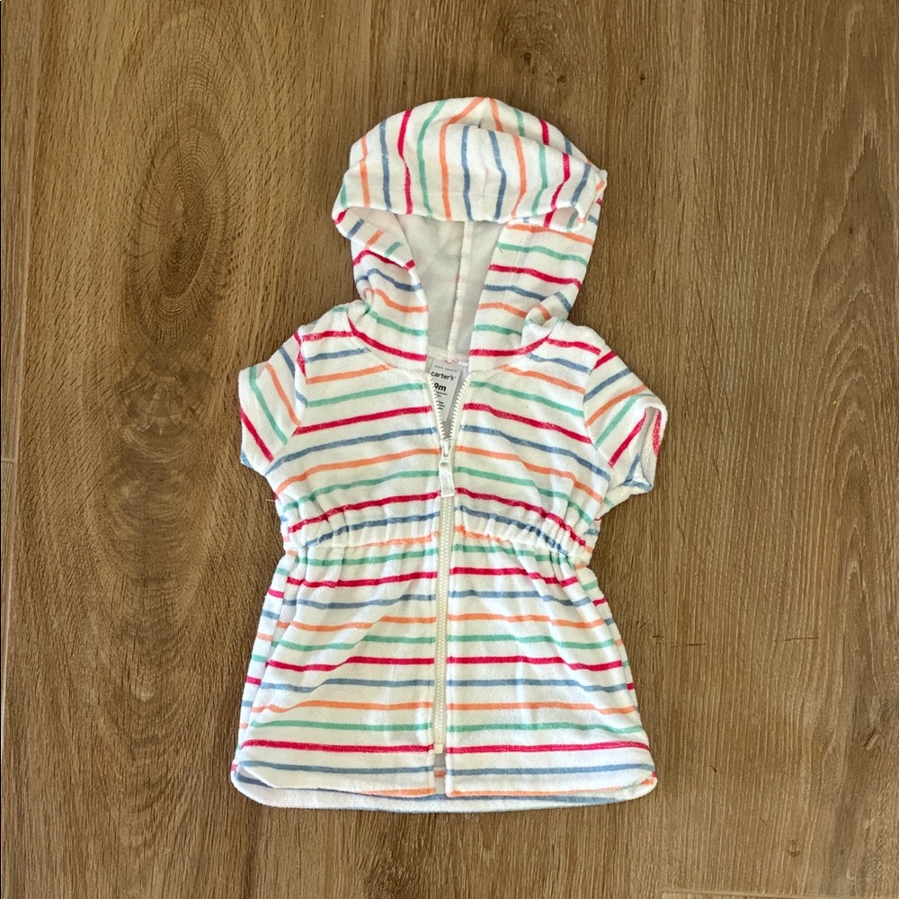 Carter's Striped Swim Cover Up 9M
